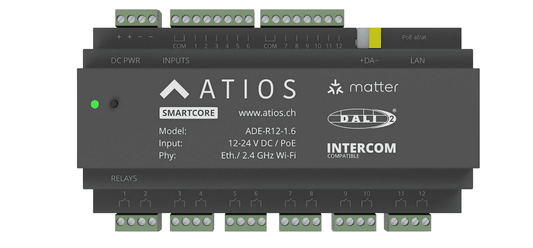 Atios SmartCore mit integriertem 12-fach Schaltaktor: Die innovative Lösung für die intelligente Hausautomation